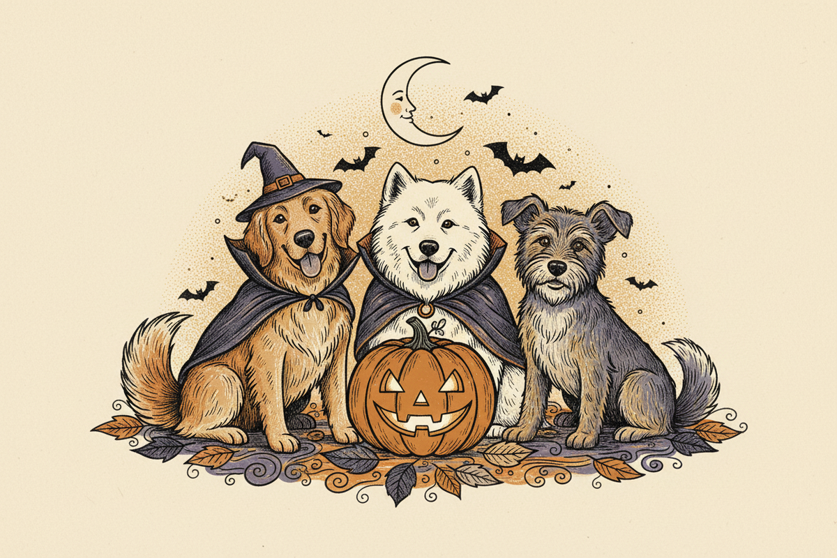 Howl-O-Ween Dog Collection artwork