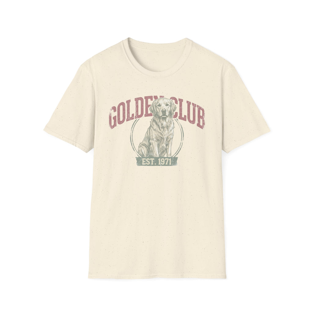 Golden Club T‑Shirt — Vintage Labrador Graphic Tee (Est. 1971)