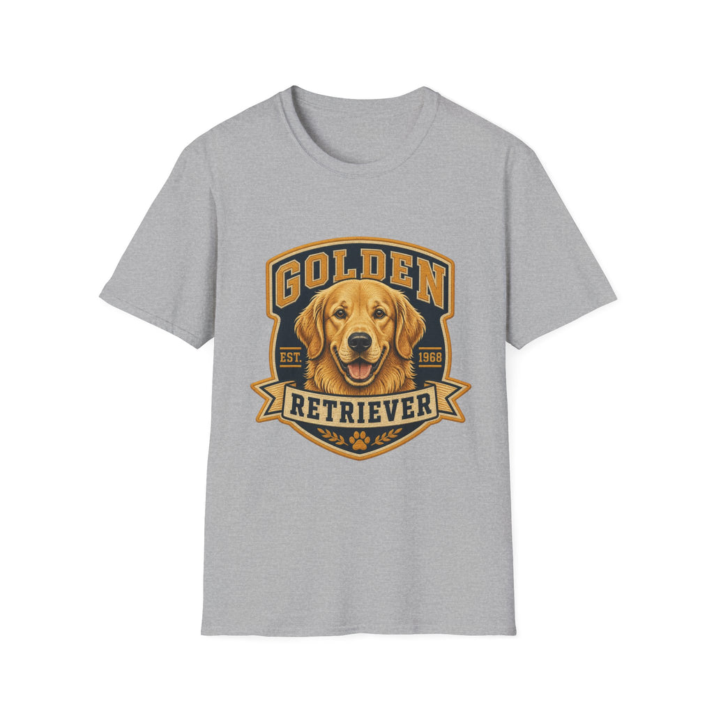 Golden Retriever T-Shirt — Vintage Dog Portrait Tee
