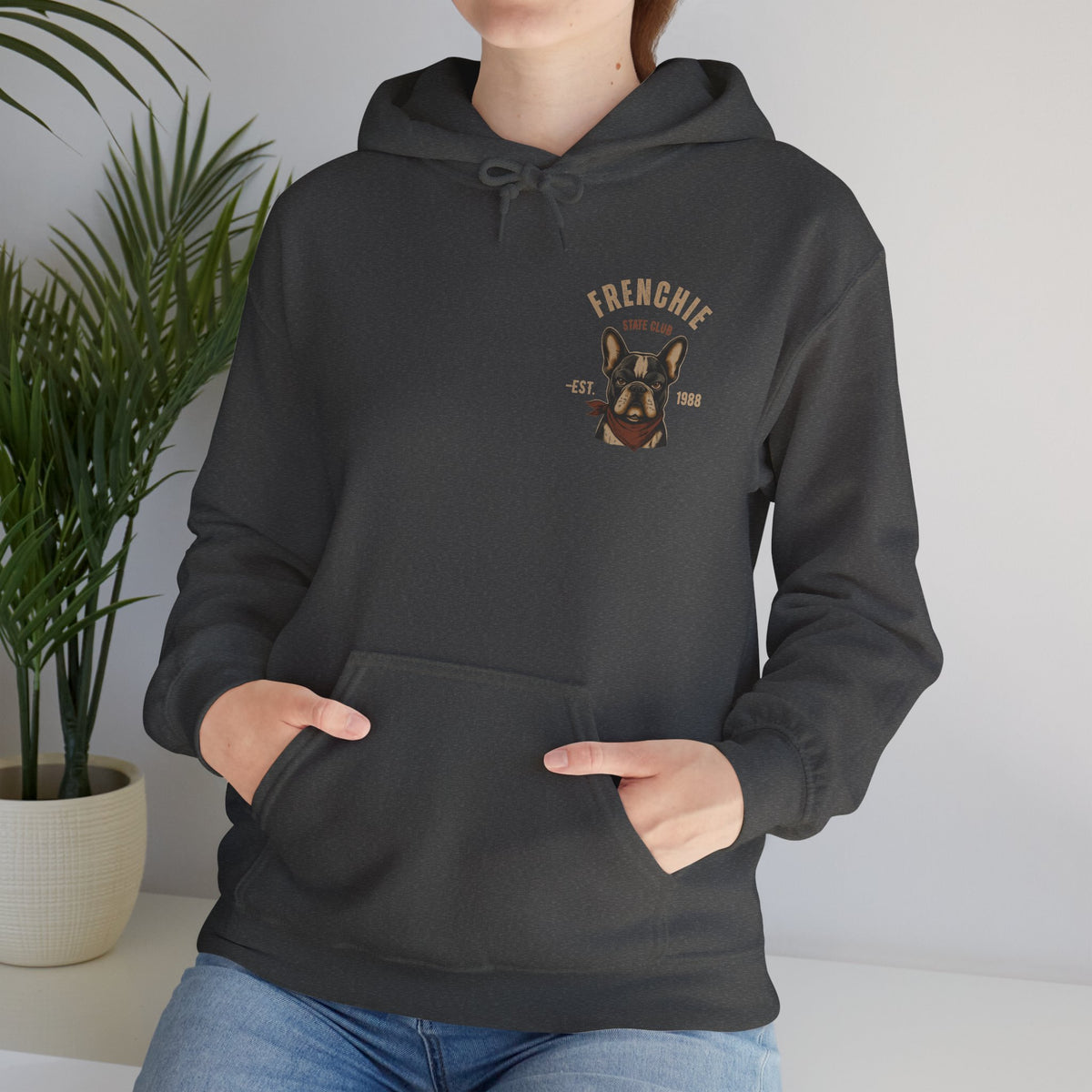 Frenchie Dog Hoodie – "Frenchie Off Duty" Comfort Pullover