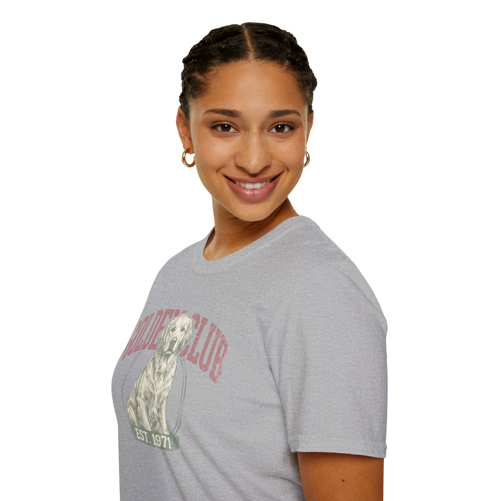 Golden Club T‑Shirt — Vintage Labrador Graphic Tee (Est. 1971)