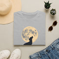 Howling Moon T-Shirt — Silhouette Wolf & Full Moon Night Sky Tee