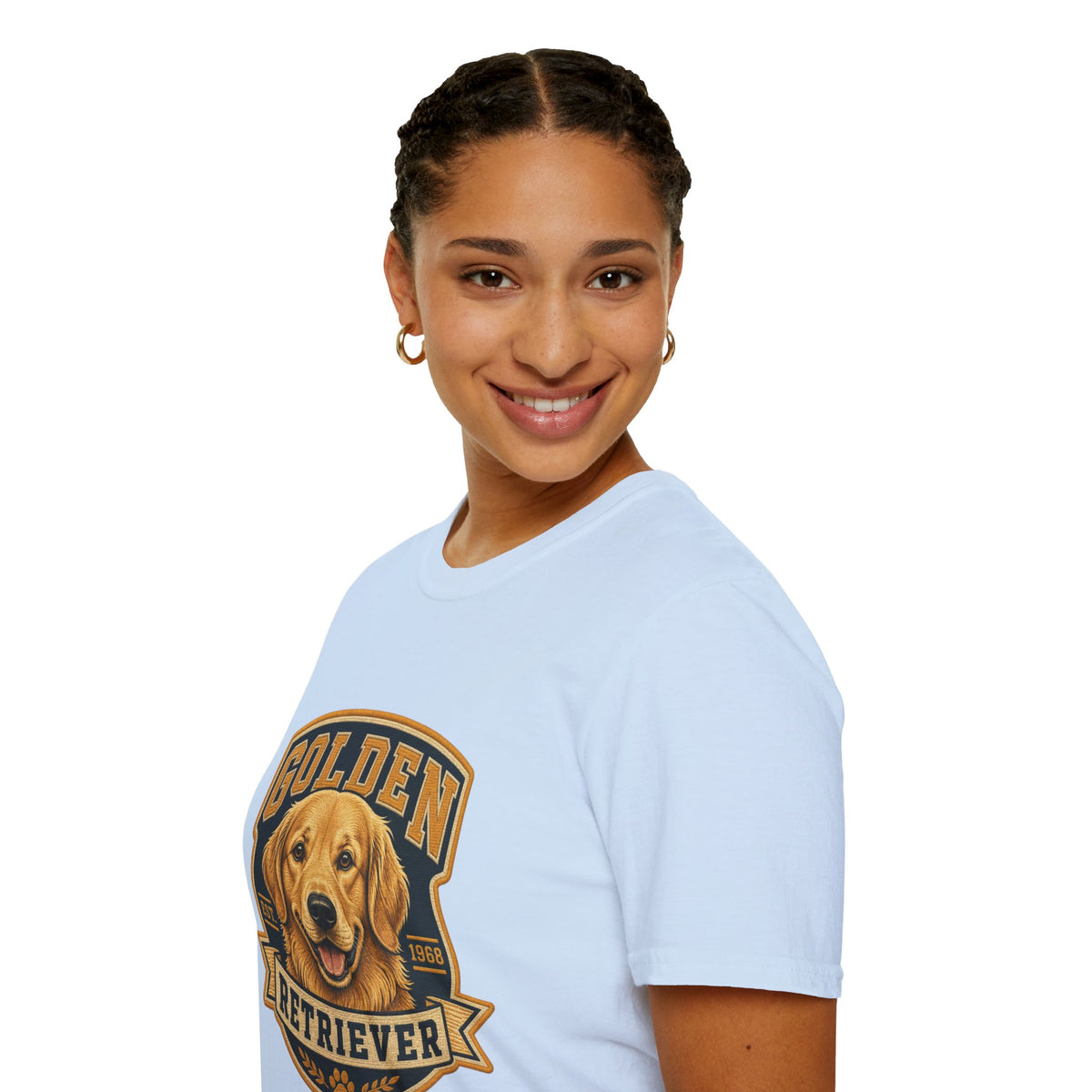 Golden Retriever T-Shirt — Vintage Dog Portrait Tee