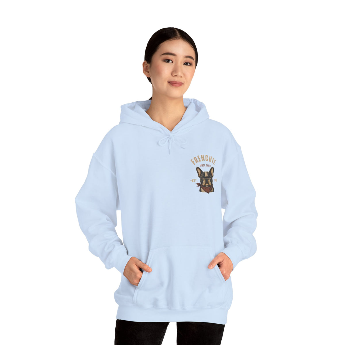 Frenchie Dog Hoodie – "Frenchie Off Duty" Comfort Pullover