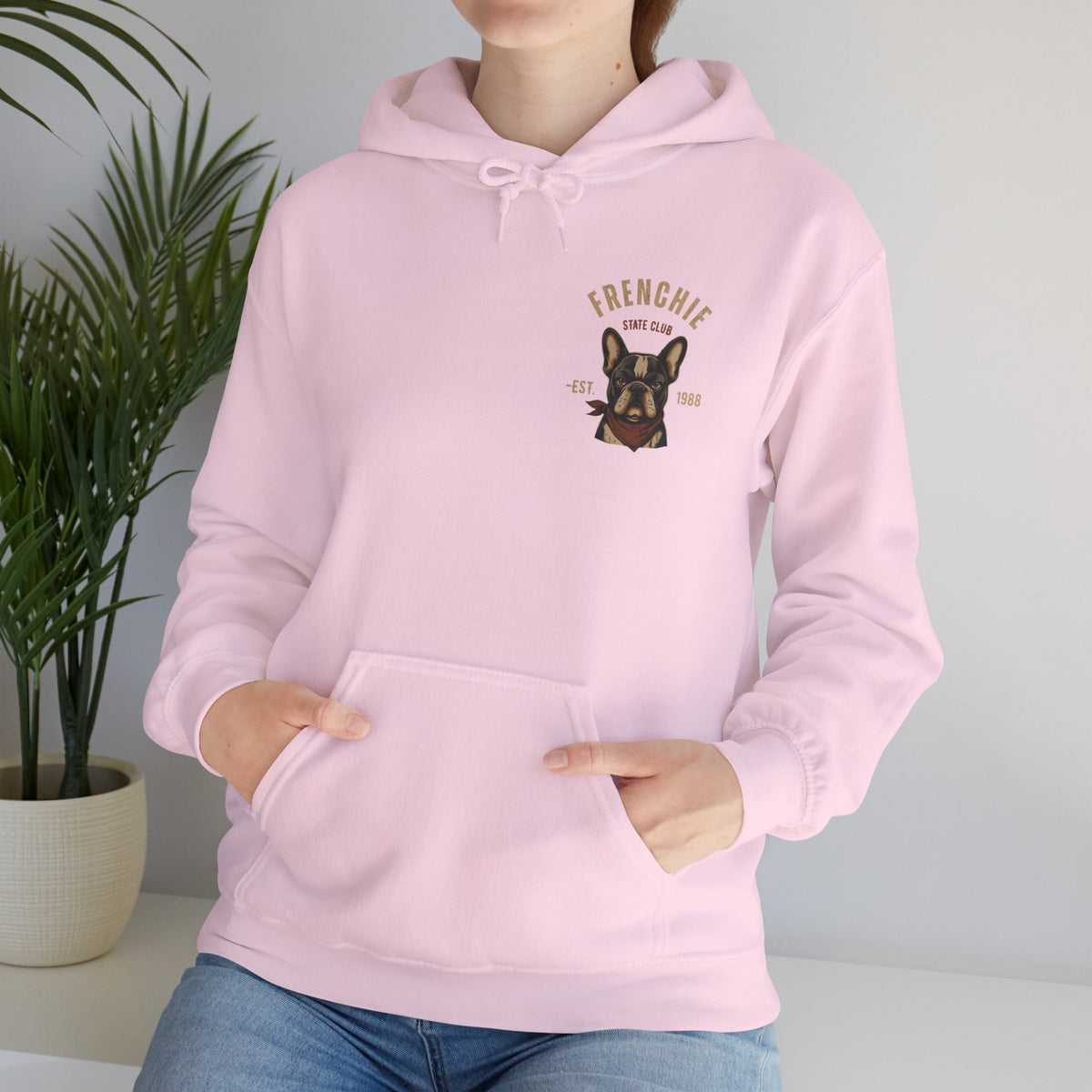 Frenchie Dog Hoodie – "Frenchie Off Duty" Comfort Pullover