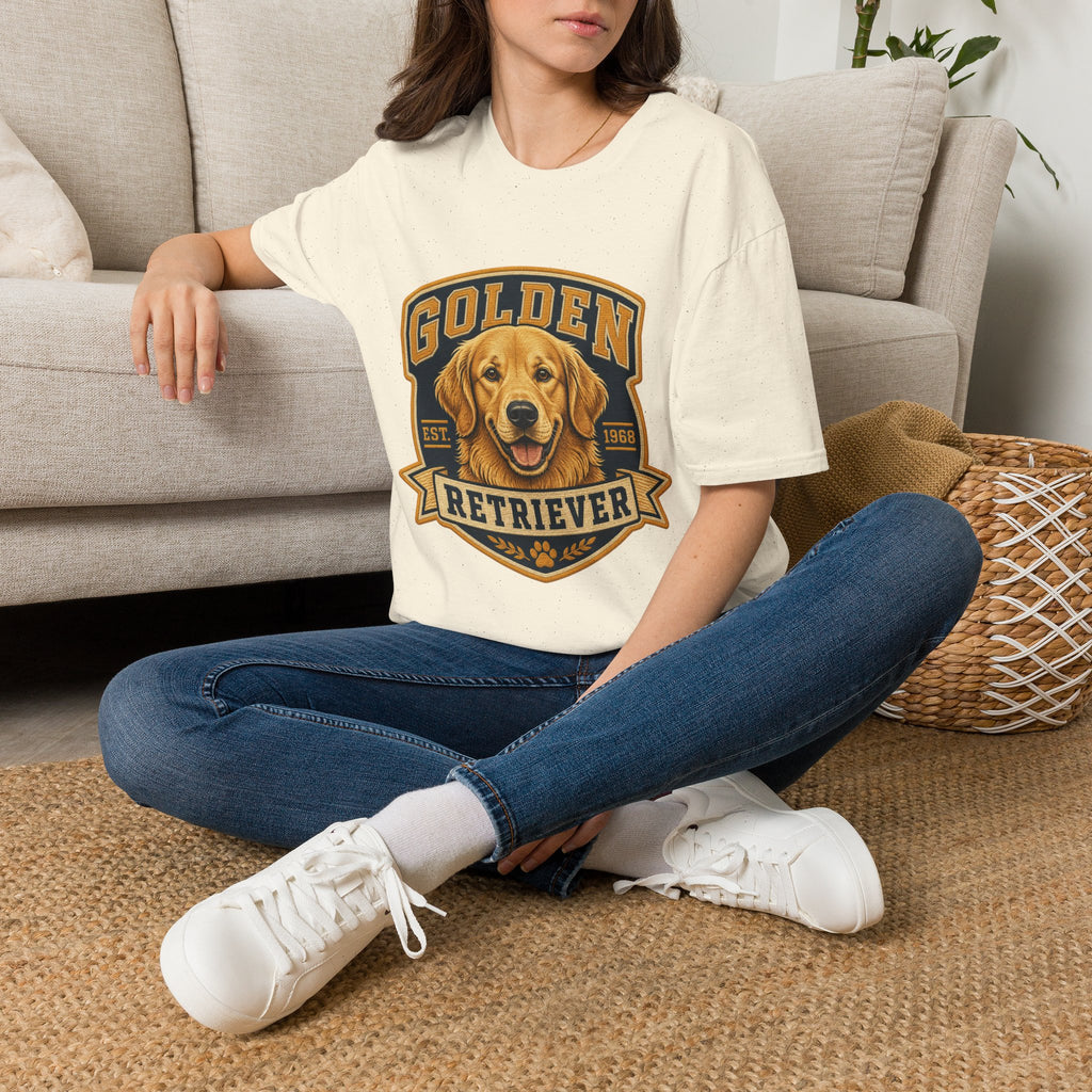 Golden Retriever T-Shirt — Vintage Dog Portrait Tee