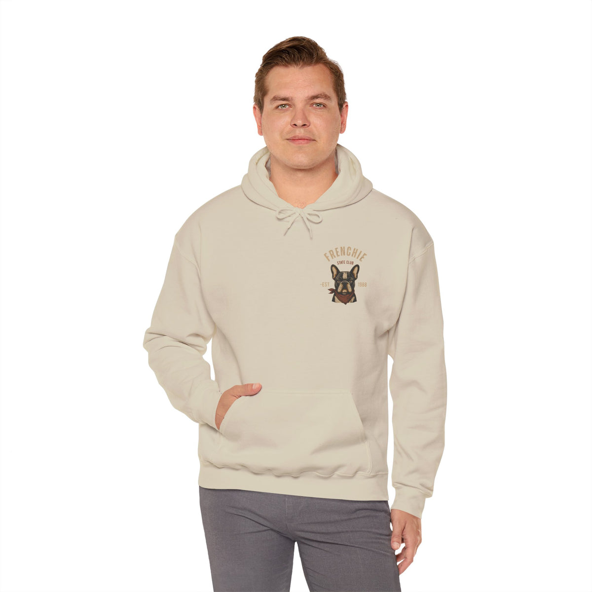 Frenchie Dog Hoodie – "Frenchie Off Duty" Comfort Pullover