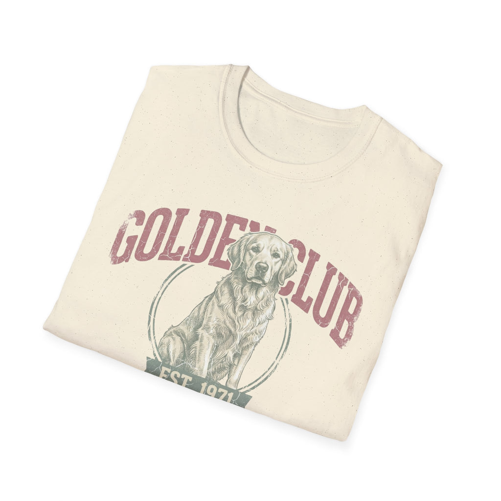 Golden Club T‑Shirt — Vintage Labrador Graphic Tee (Est. 1971)