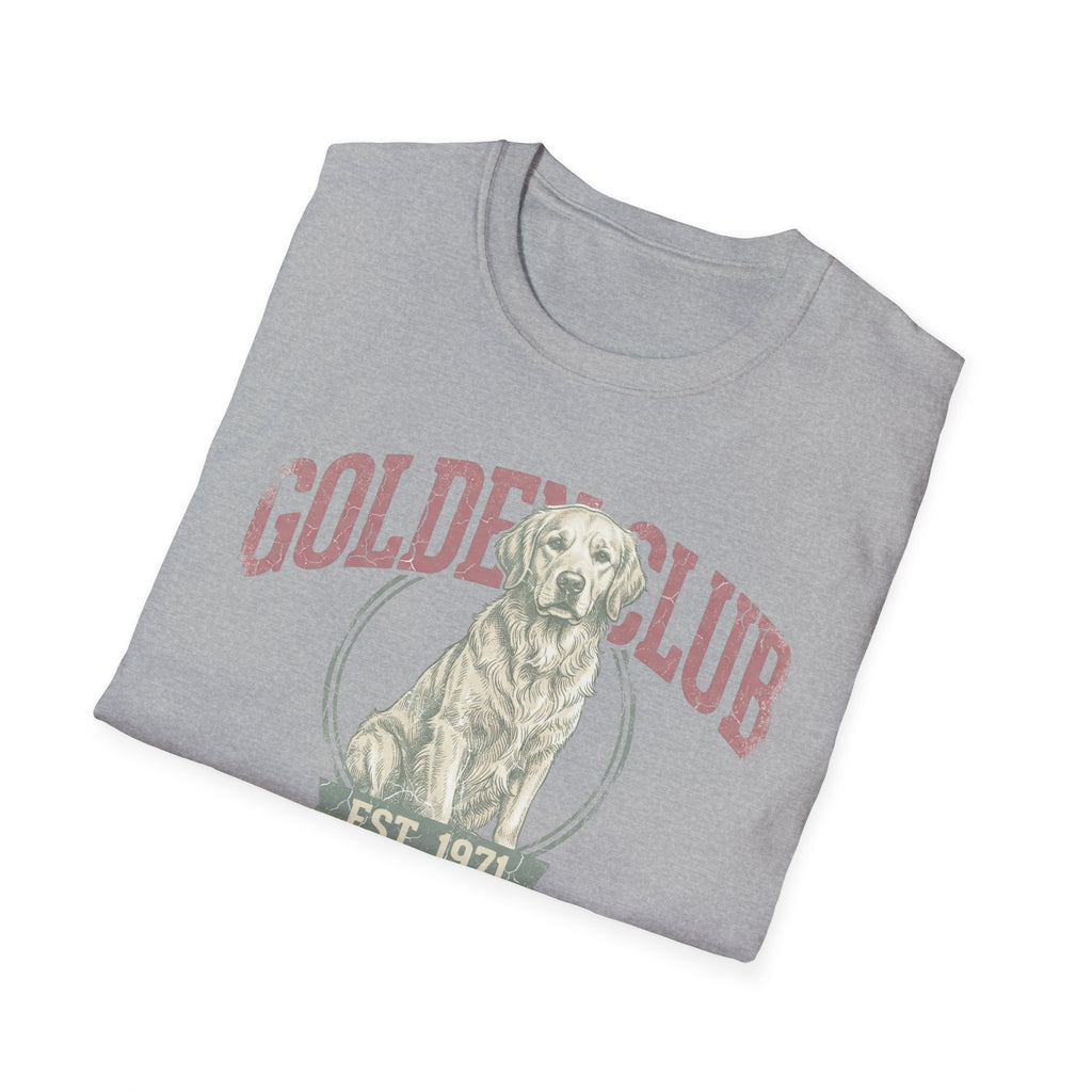 Golden Club T‑Shirt — Vintage Labrador Graphic Tee (Est. 1971)