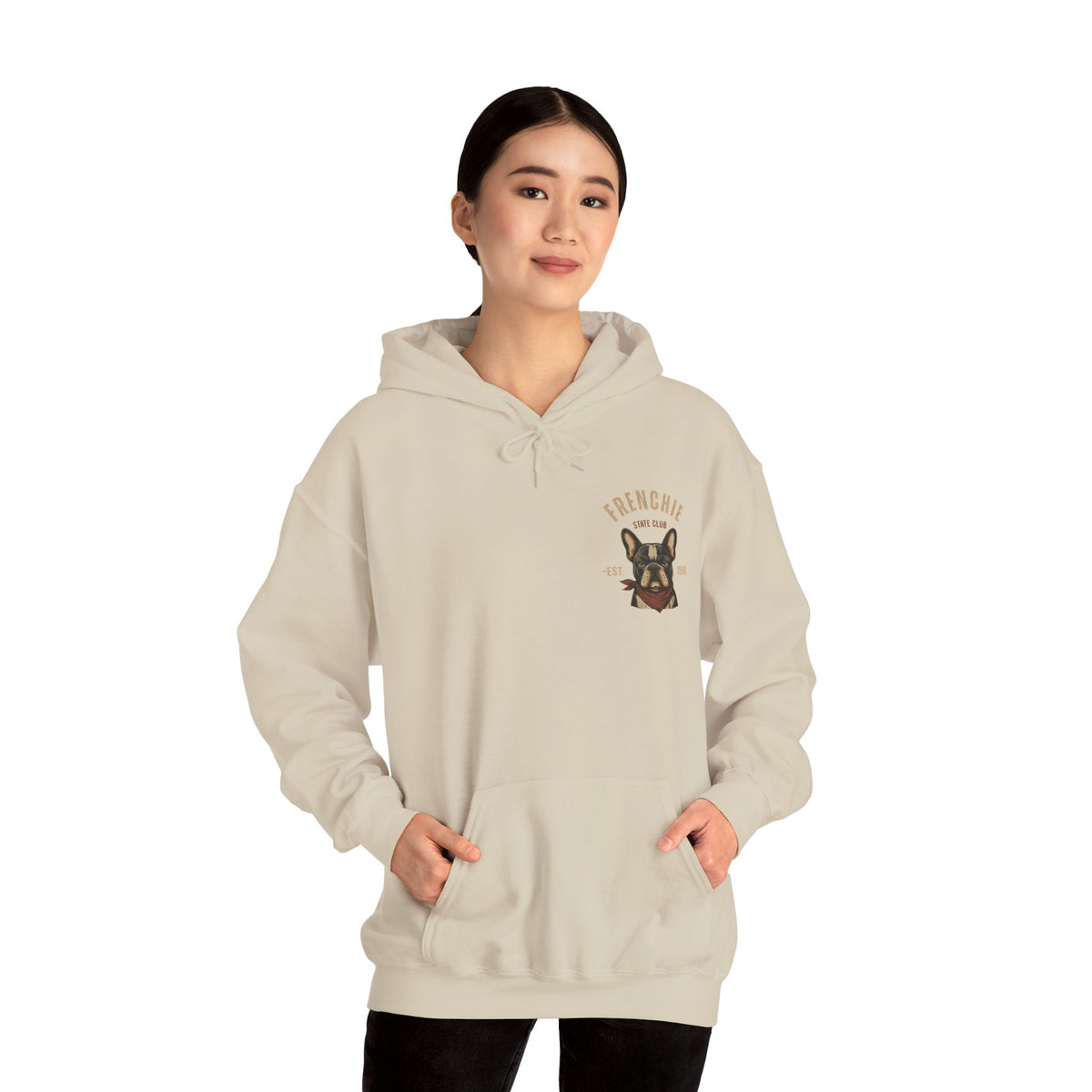Frenchie Dog Hoodie – "Frenchie Off Duty" Comfort Pullover