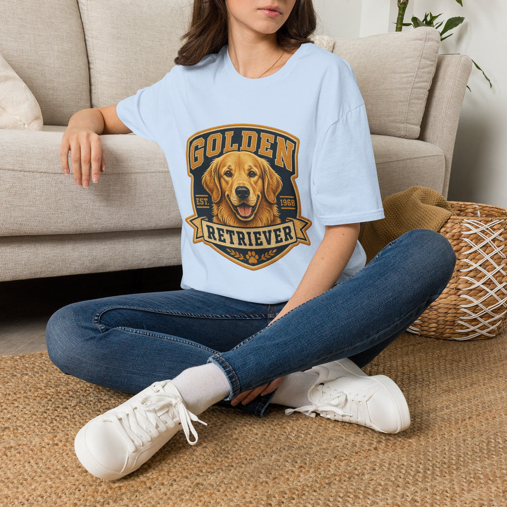 Golden Retriever T-Shirt — Vintage Dog Portrait Tee
