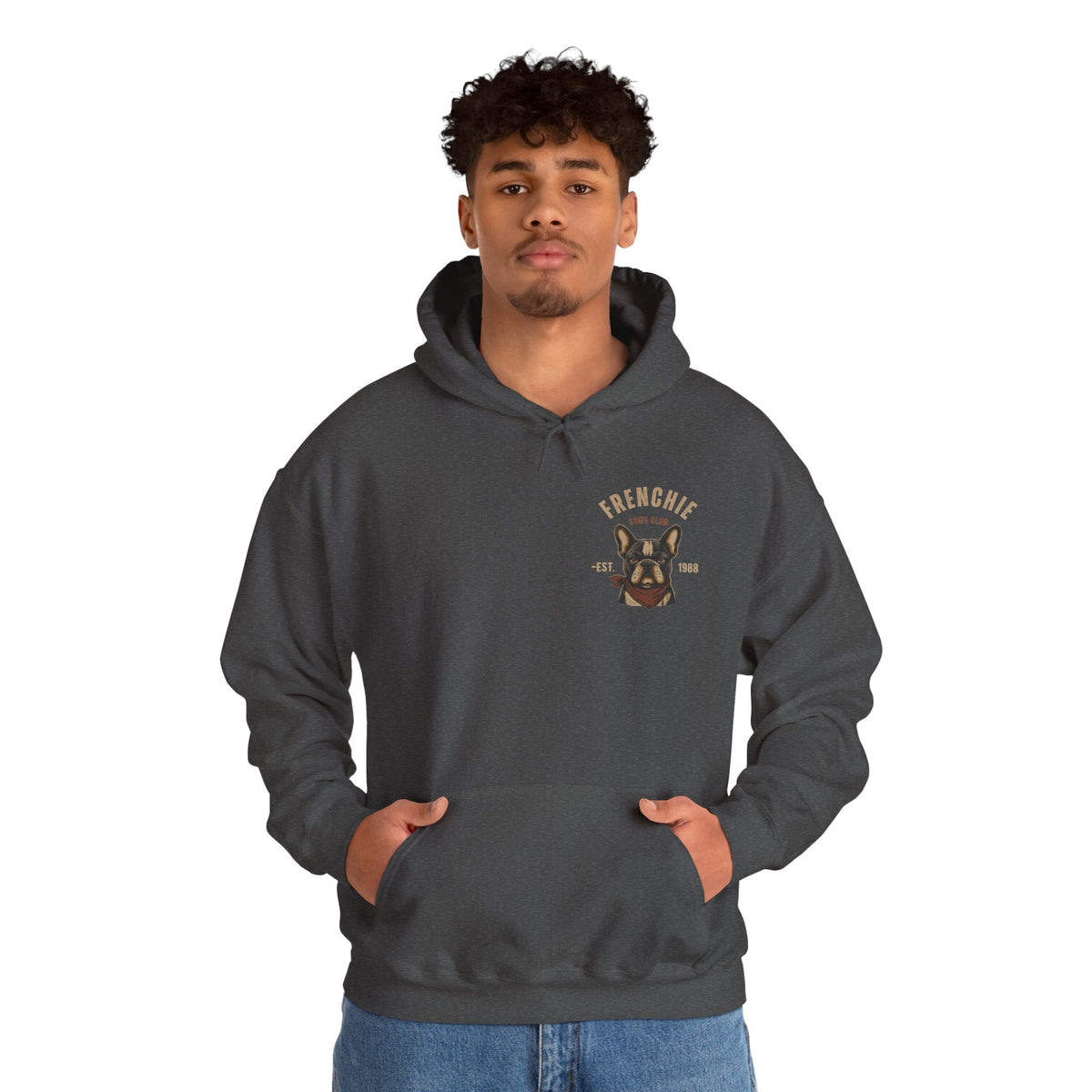 Frenchie Dog Hoodie – "Frenchie Off Duty" Comfort Pullover