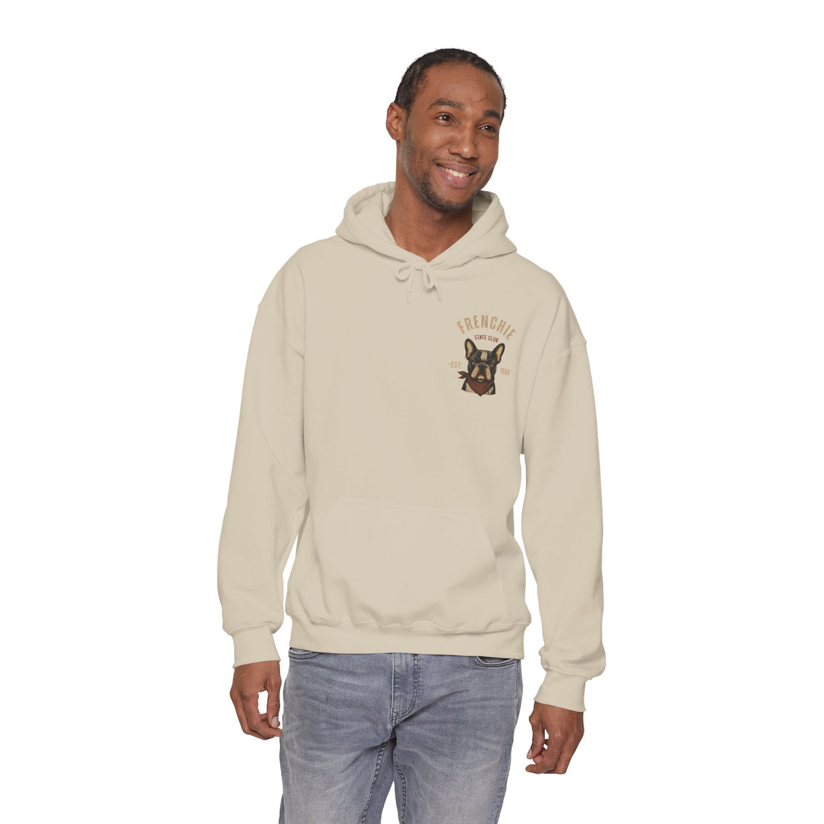 Frenchie Dog Hoodie – "Frenchie Off Duty" Comfort Pullover