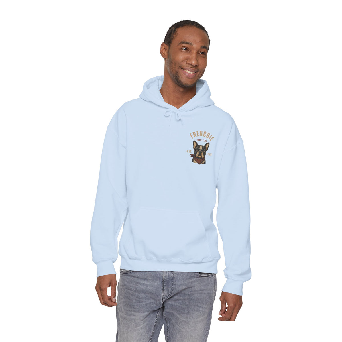 Frenchie Dog Hoodie – "Frenchie Off Duty" Comfort Pullover