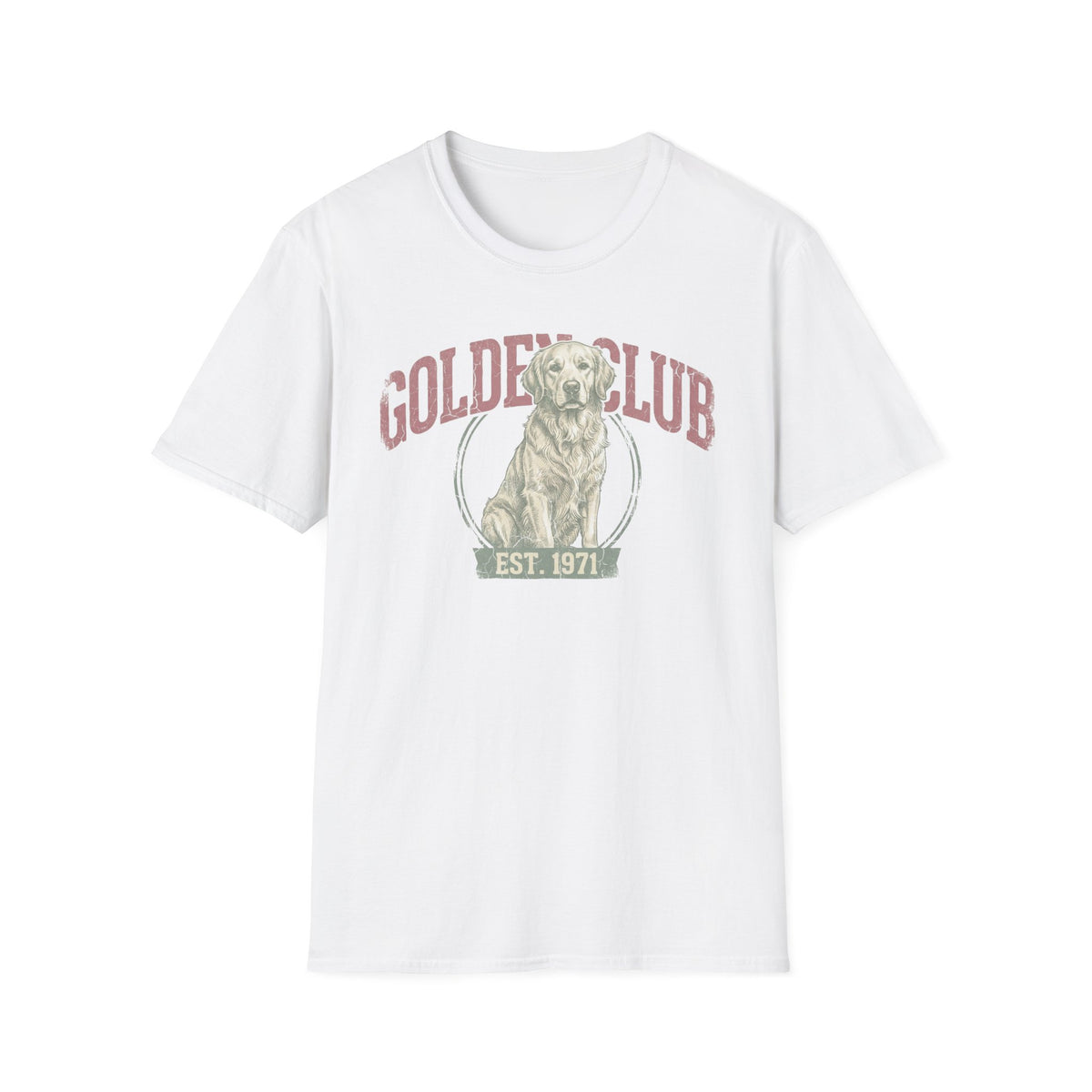 Golden Club T‑Shirt — Vintage Labrador Graphic Tee (Est. 1971)