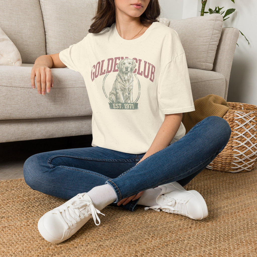 Golden Club T‑Shirt — Vintage Labrador Graphic Tee (Est. 1971)