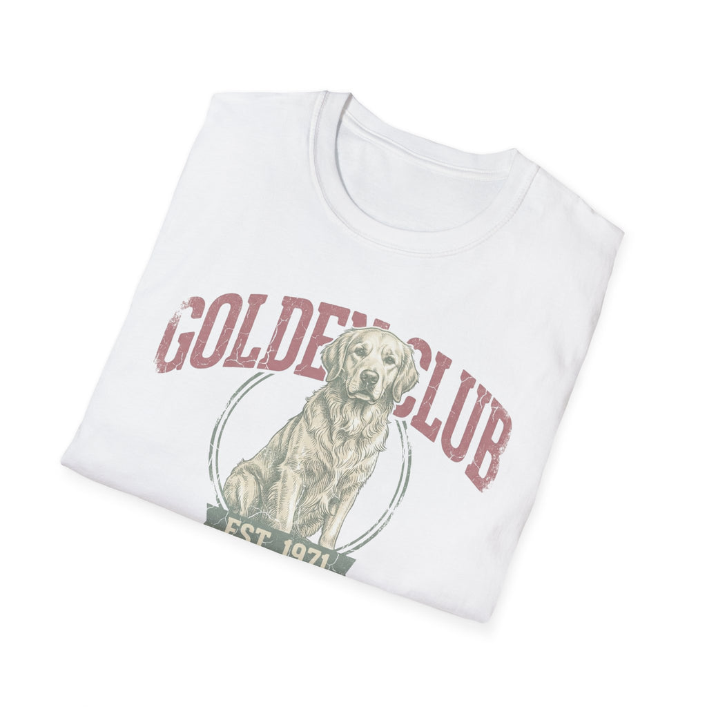 Golden Club T‑Shirt — Vintage Labrador Graphic Tee (Est. 1971)