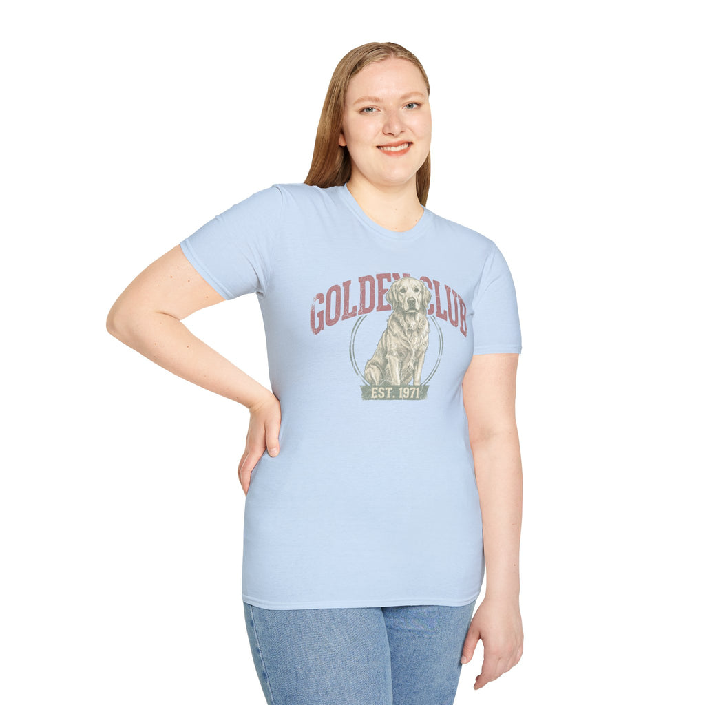 Golden Club T‑Shirt — Vintage Labrador Graphic Tee (Est. 1971)