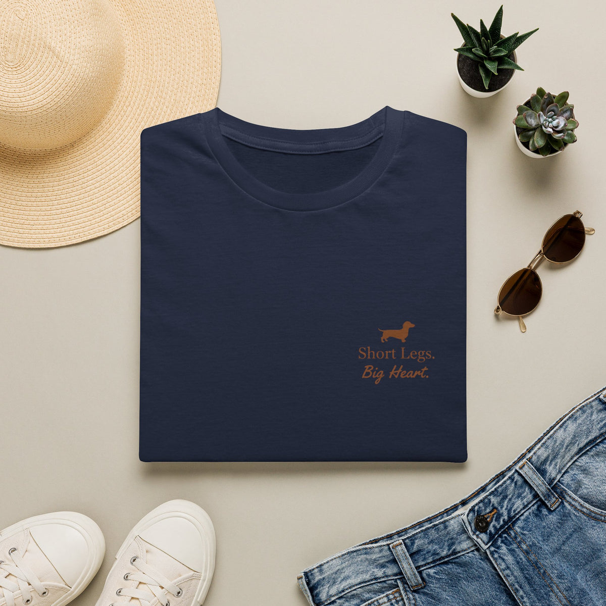 Dachshund “Short Legs, Big Heart” T‑Shirt