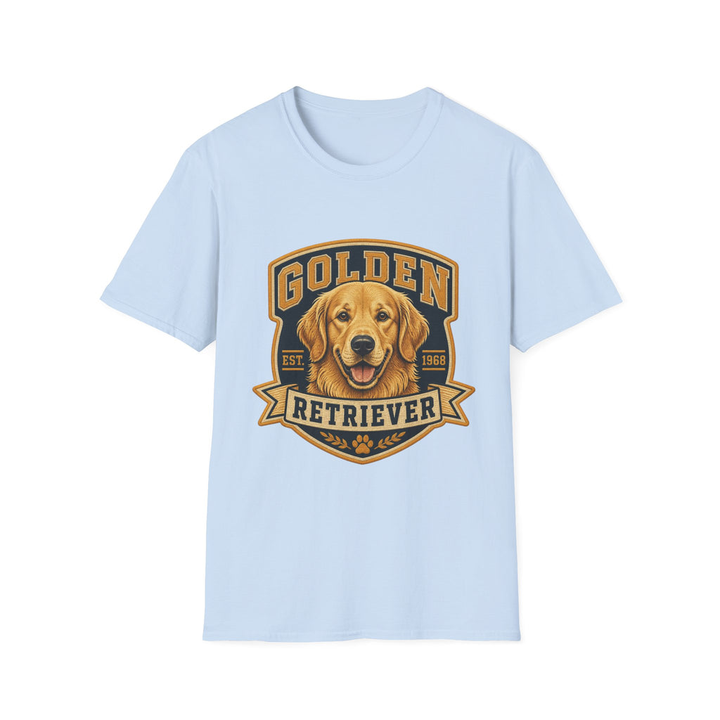 Golden Retriever T-Shirt — Vintage Dog Portrait Tee