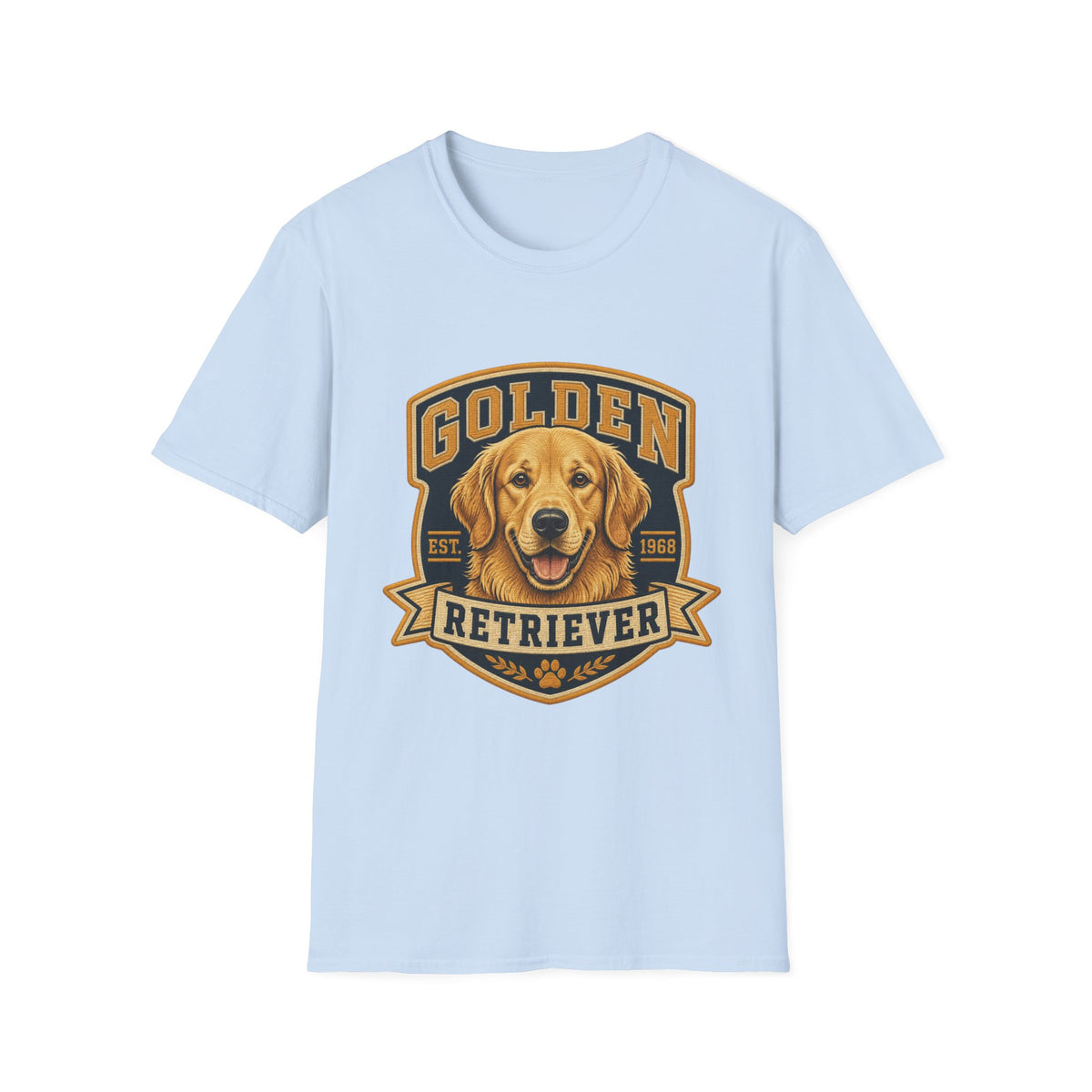 Golden Retriever T-Shirt — Vintage Dog Portrait Tee