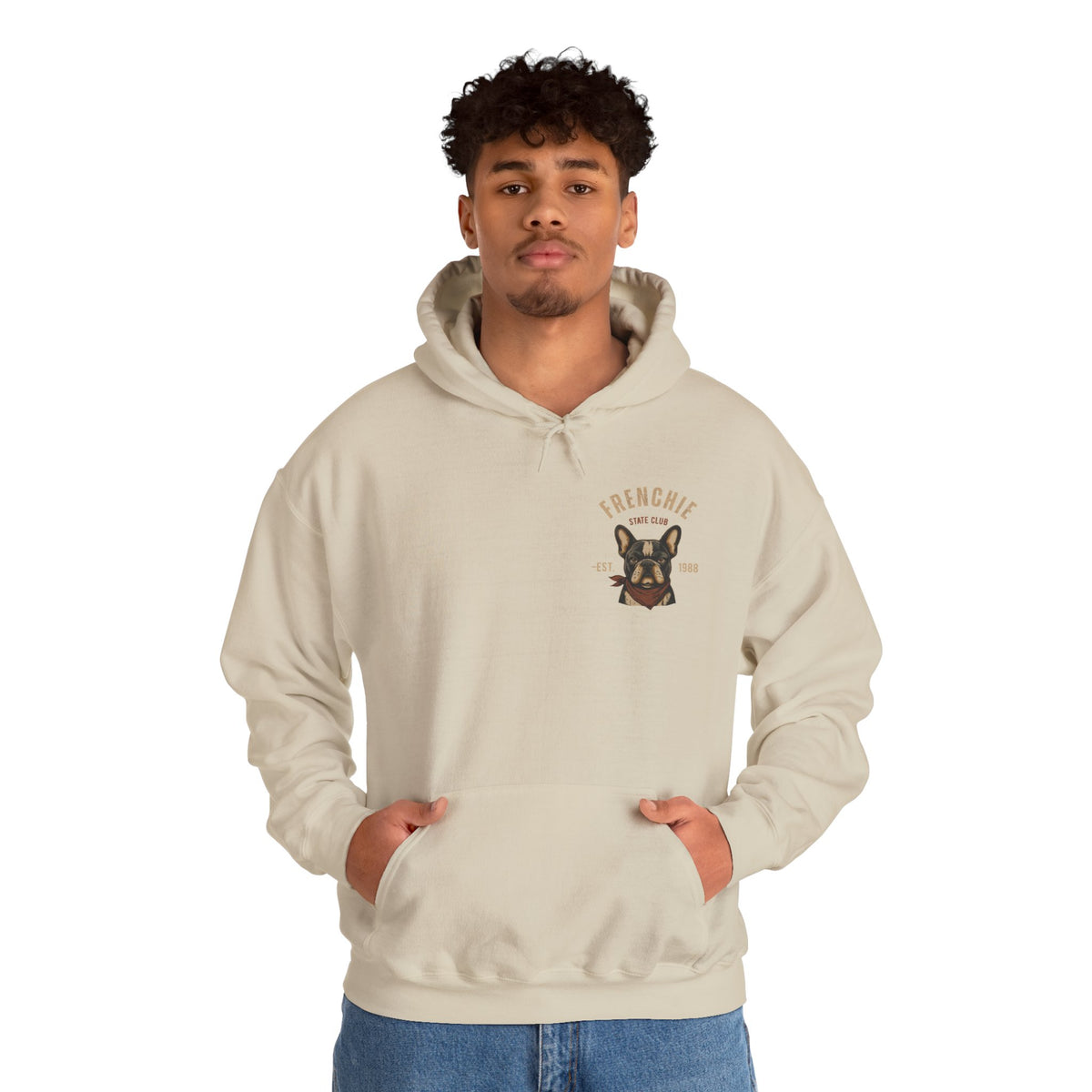 Frenchie Dog Hoodie – "Frenchie Off Duty" Comfort Pullover