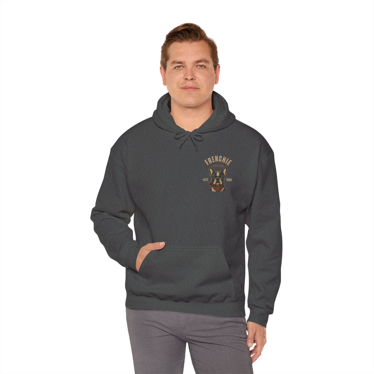 Frenchie Dog Hoodie – "Frenchie Off Duty" Comfort Pullover