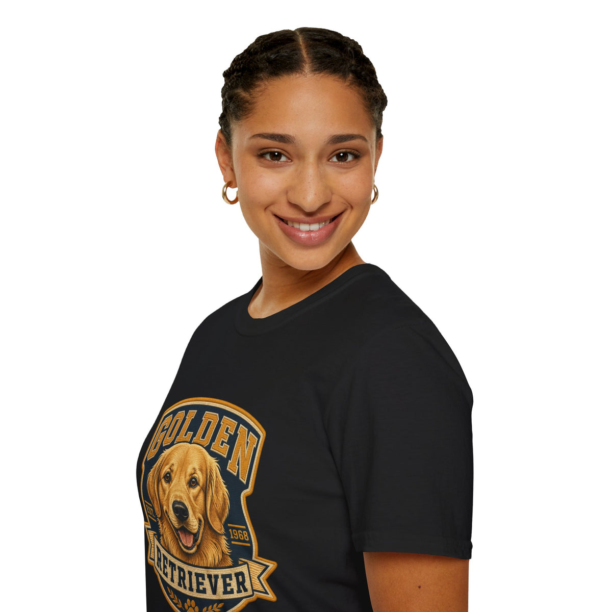 Golden Retriever T-Shirt — Vintage Dog Portrait Tee