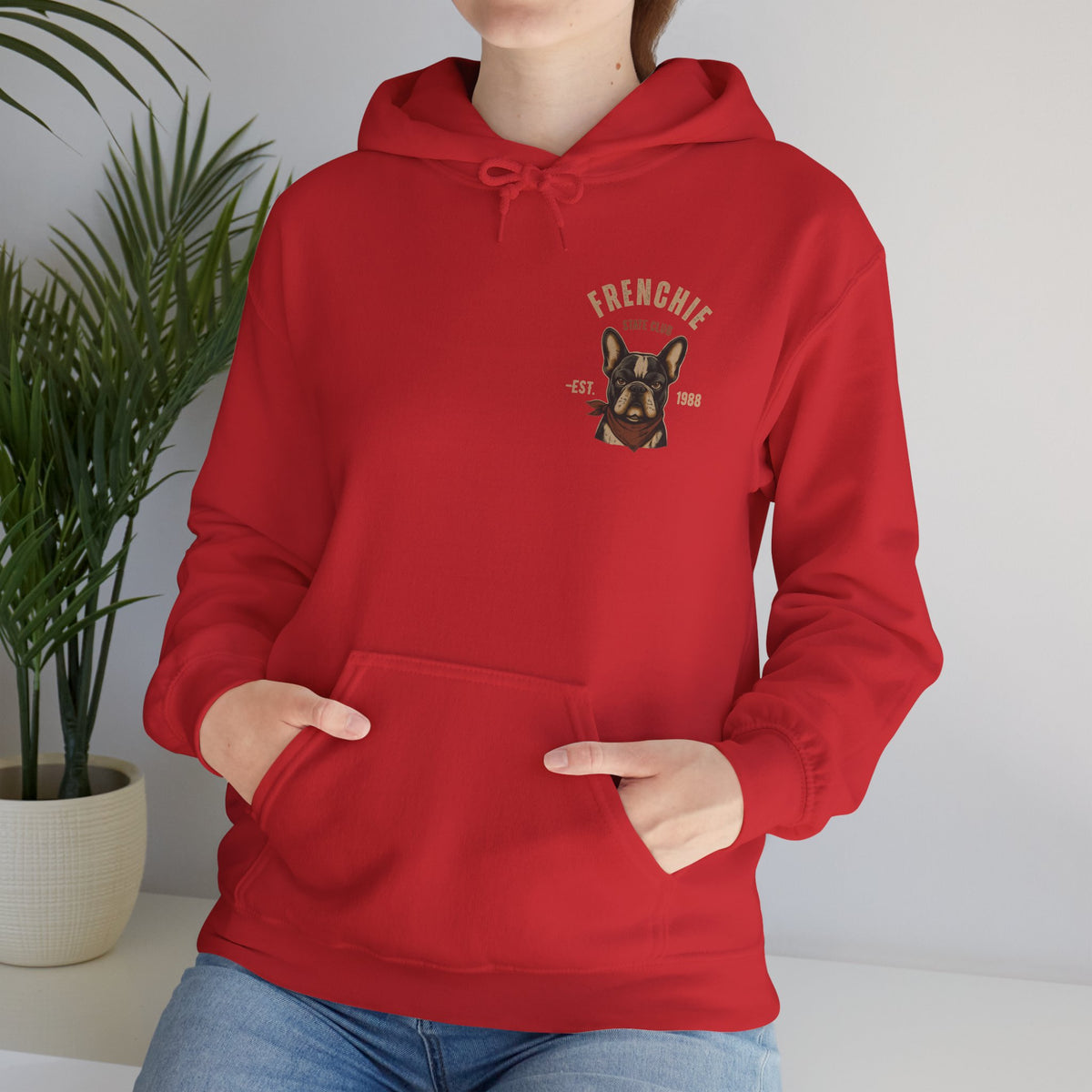 Frenchie Dog Hoodie – "Frenchie Off Duty" Comfort Pullover