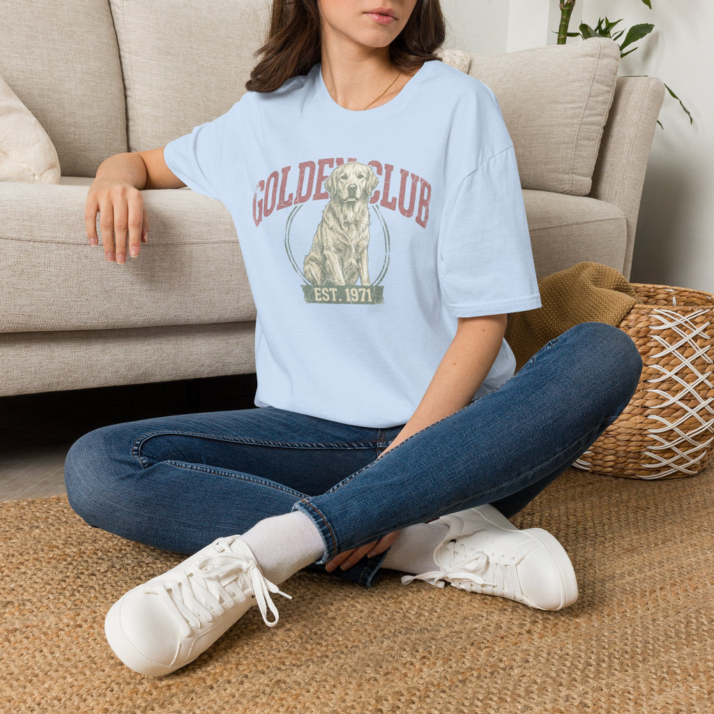 Golden Club T‑Shirt — Vintage Labrador Graphic Tee (Est. 1971)