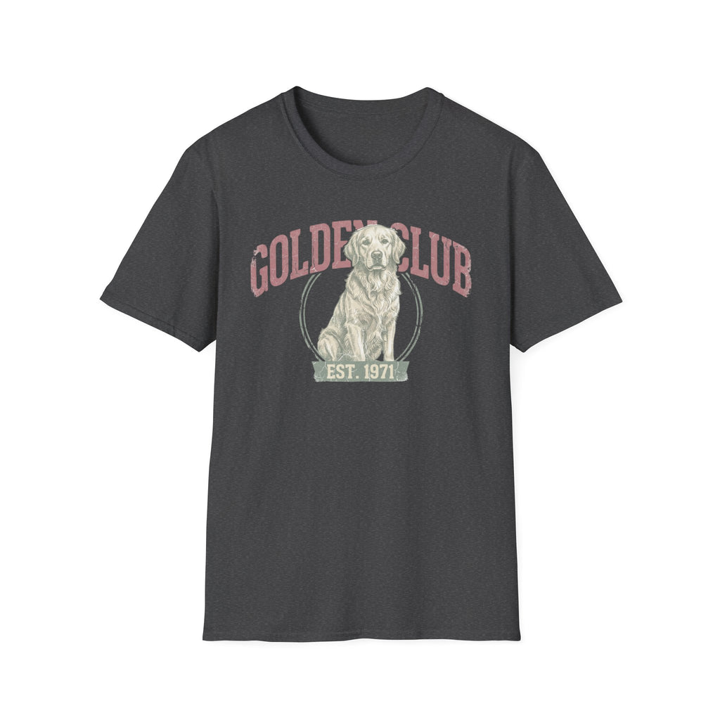 Golden Club T‑Shirt — Vintage Labrador Graphic Tee (Est. 1971)