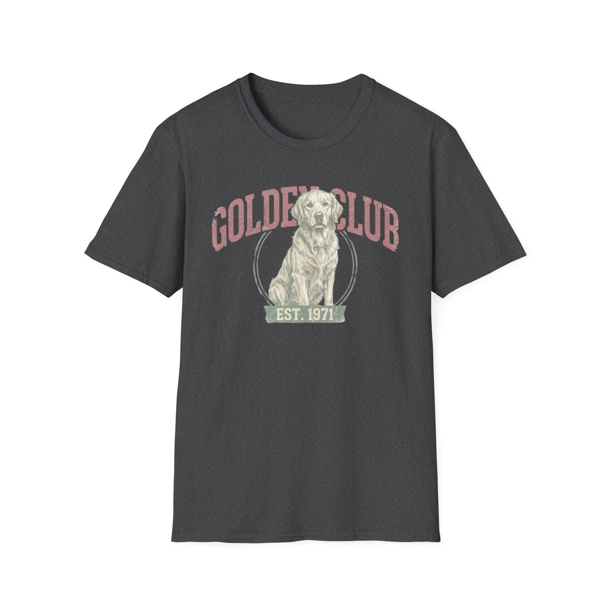 Golden Club T‑Shirt — Vintage Labrador Graphic Tee (Est. 1971)