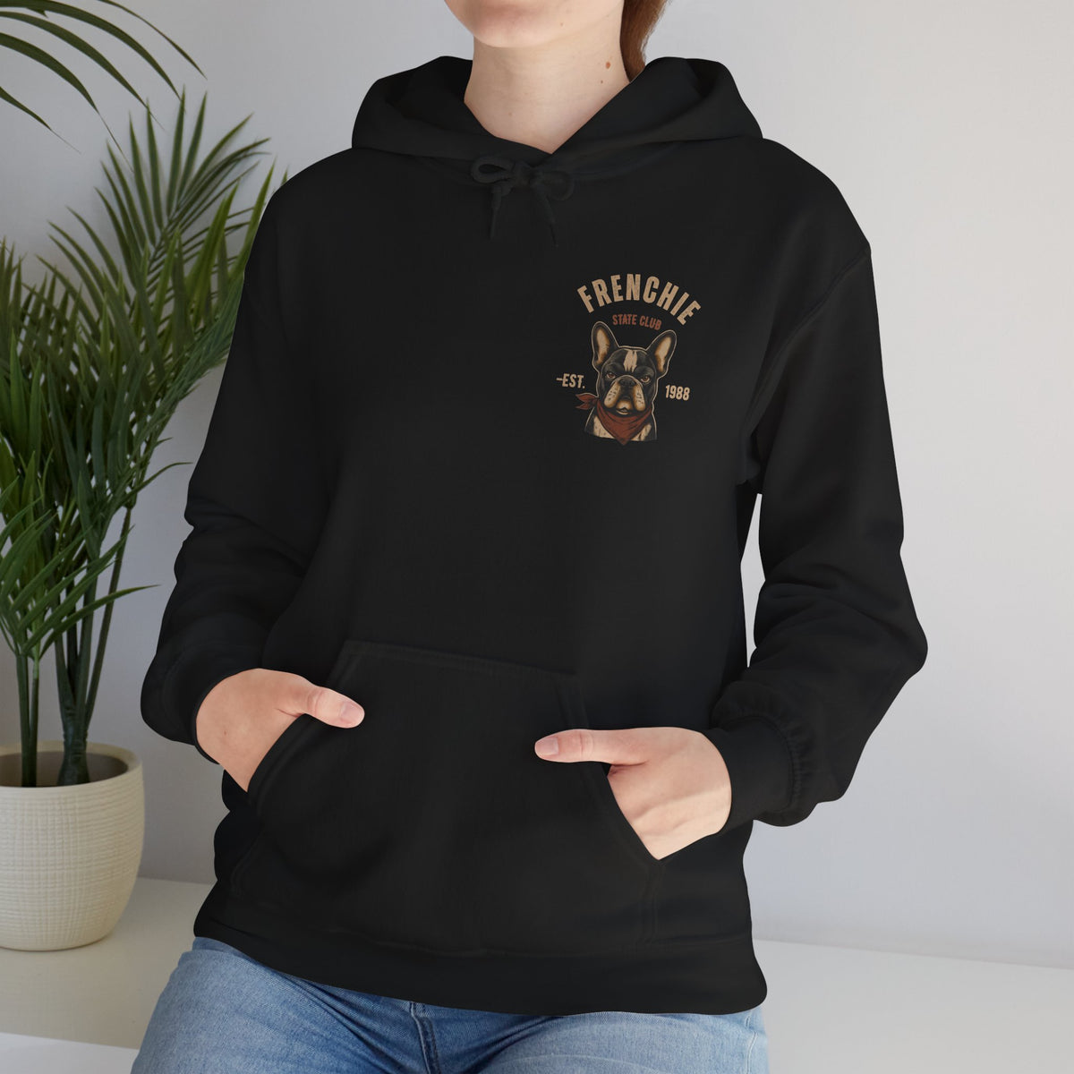 Frenchie Dog Hoodie – "Frenchie Off Duty" Comfort Pullover