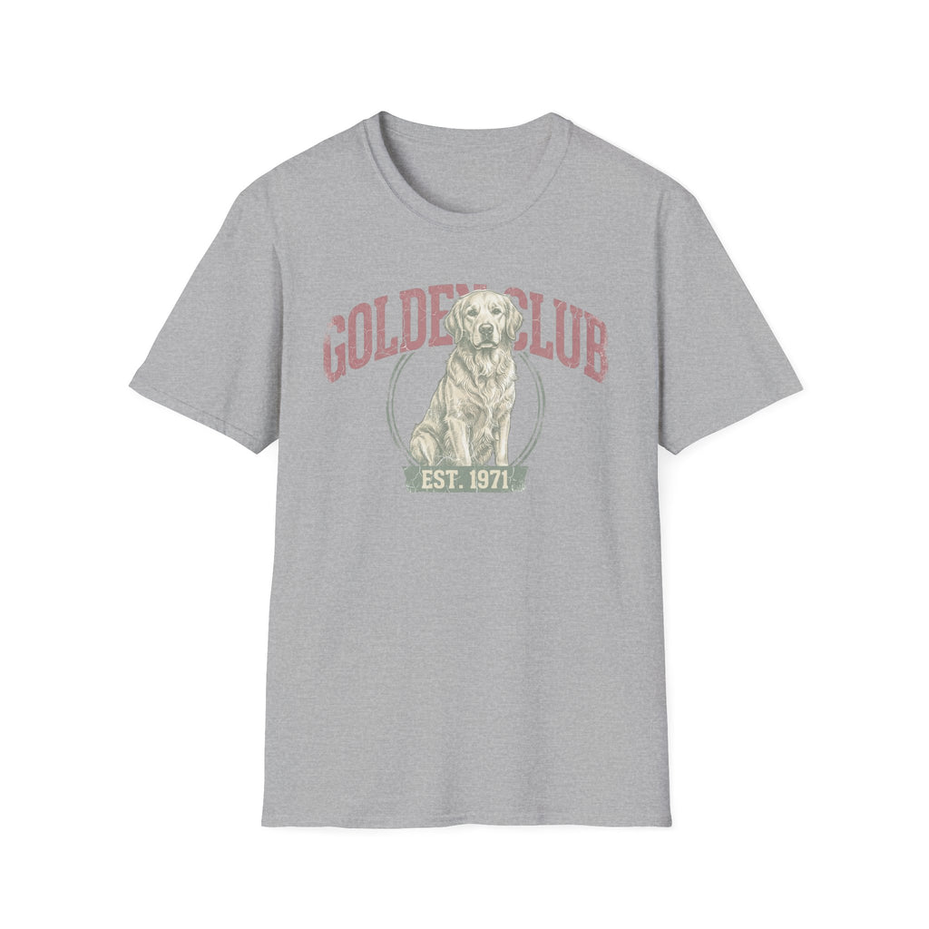 Golden Club T‑Shirt — Vintage Labrador Graphic Tee (Est. 1971)
