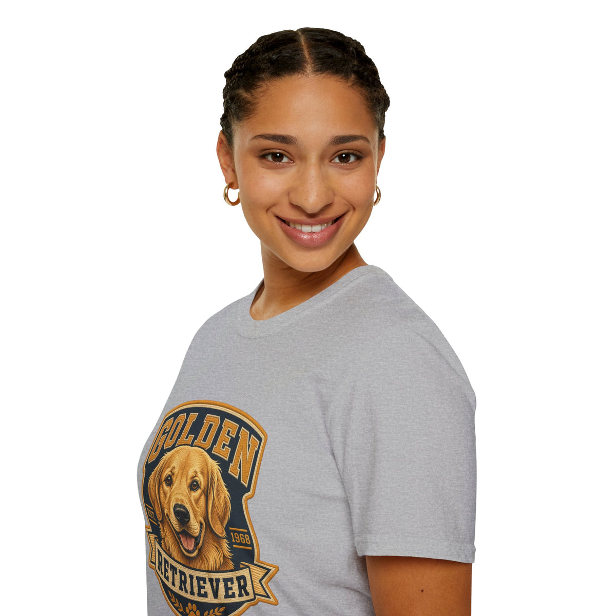 Golden Retriever T-Shirt — Vintage Dog Portrait Tee