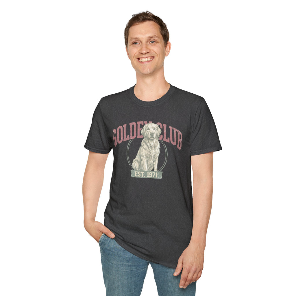 Golden Club T‑Shirt — Vintage Labrador Graphic Tee (Est. 1971)