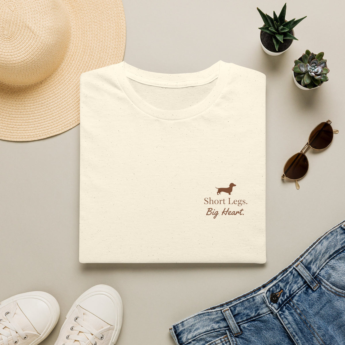 Dachshund “Short Legs, Big Heart” T‑Shirt