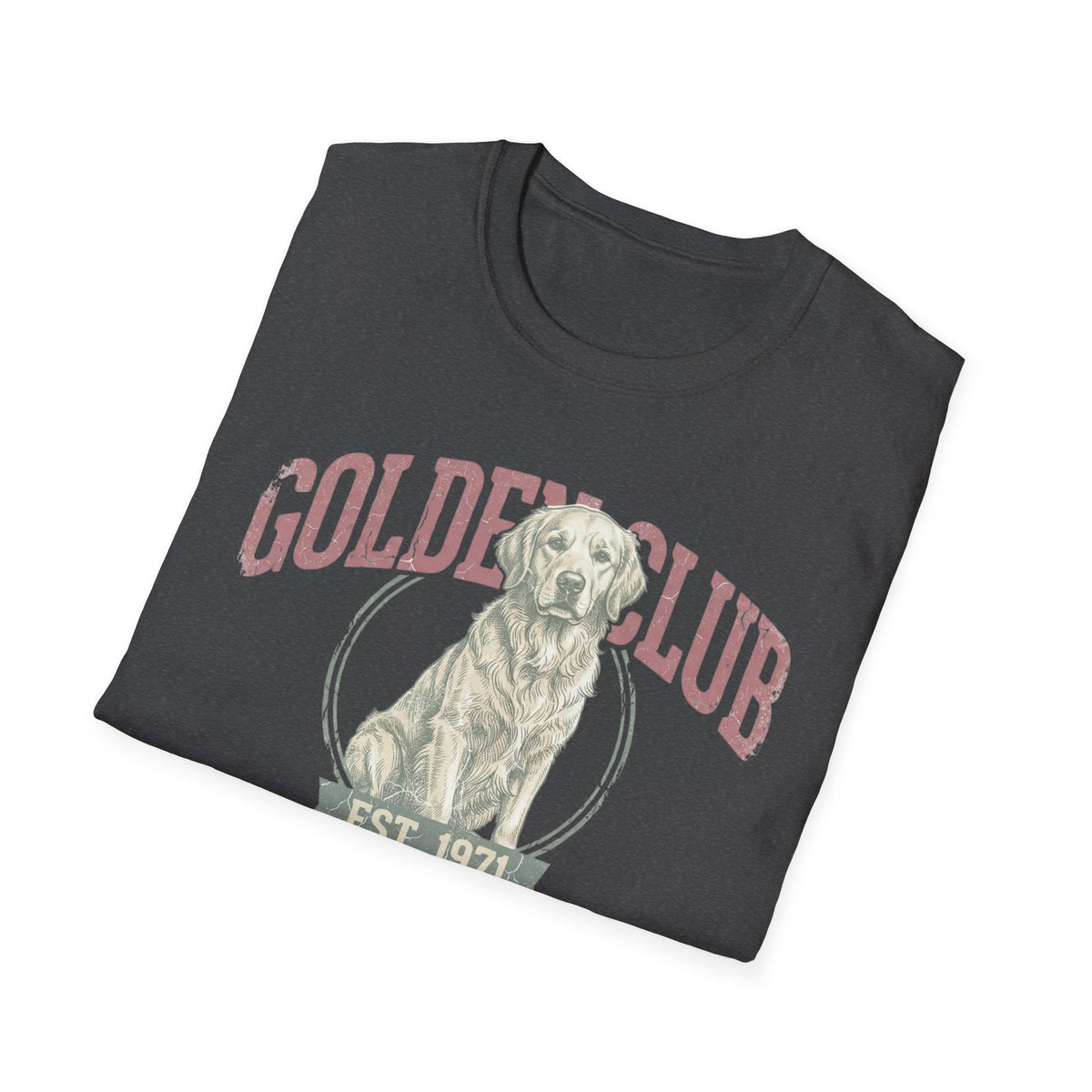 Golden Club T‑Shirt — Vintage Labrador Graphic Tee (Est. 1971)
