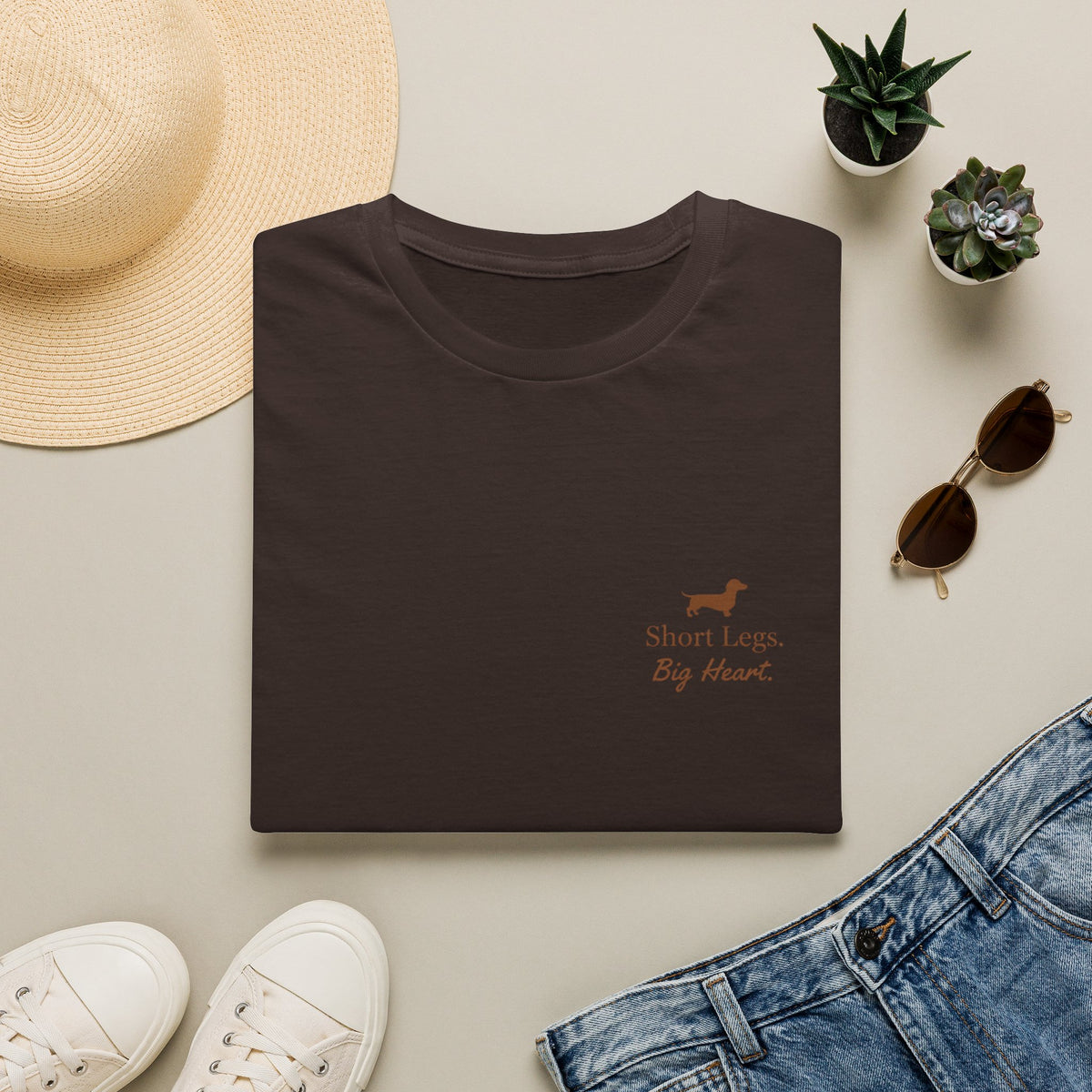 Dachshund “Short Legs, Big Heart” T‑Shirt