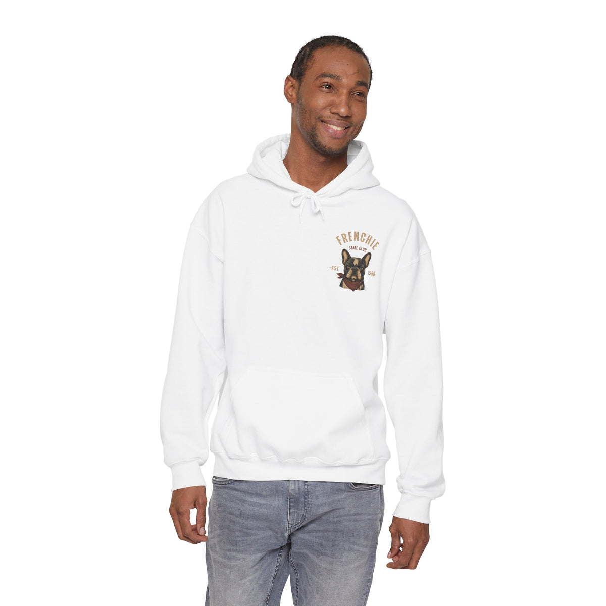 Frenchie Dog Hoodie – "Frenchie Off Duty" Comfort Pullover