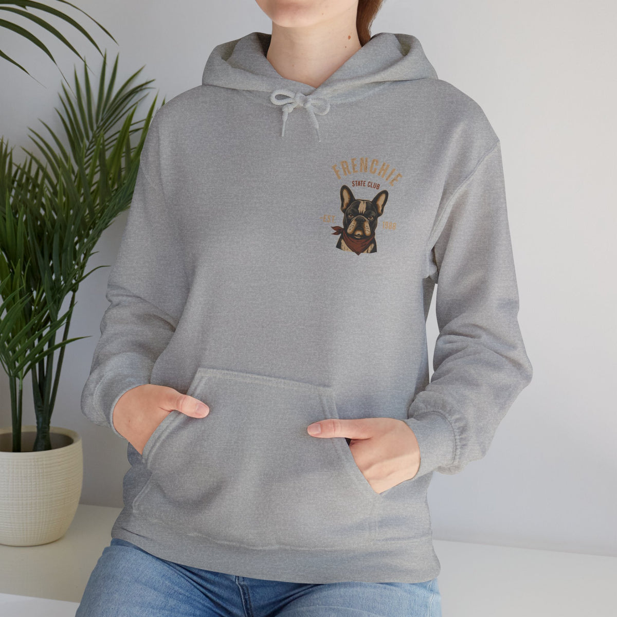 Frenchie Dog Hoodie – "Frenchie Off Duty" Comfort Pullover