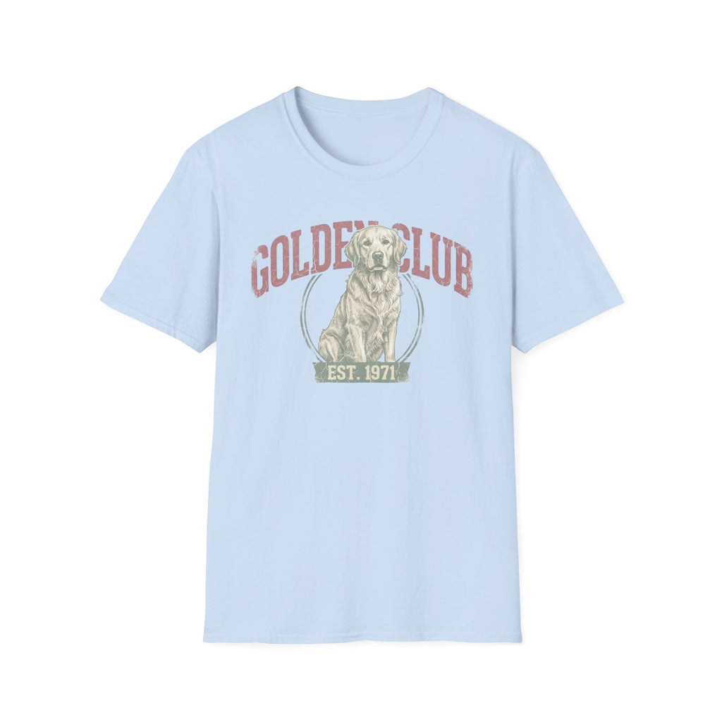 Golden Club T‑Shirt — Vintage Labrador Graphic Tee (Est. 1971)