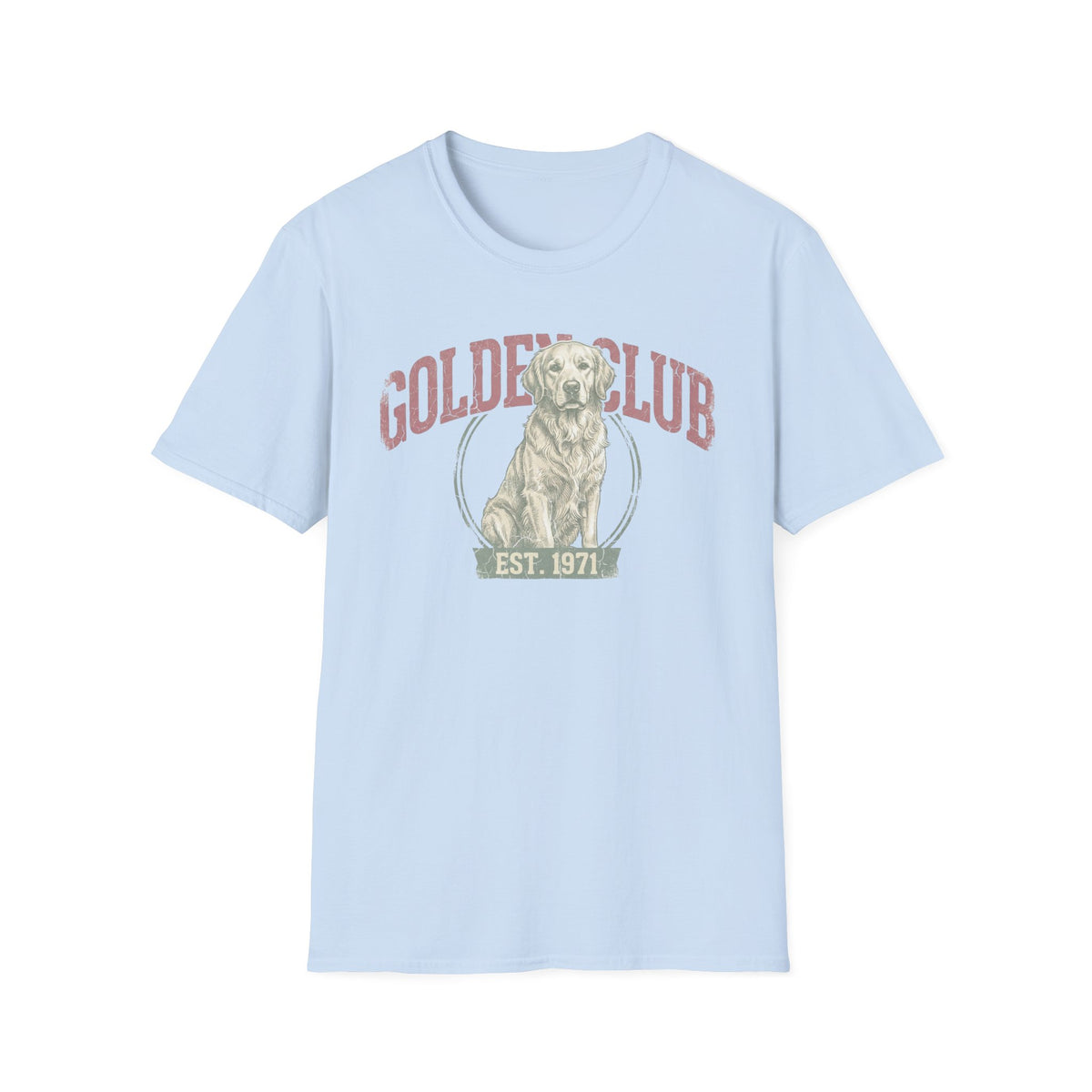 Golden Club T‑Shirt — Vintage Labrador Graphic Tee (Est. 1971)