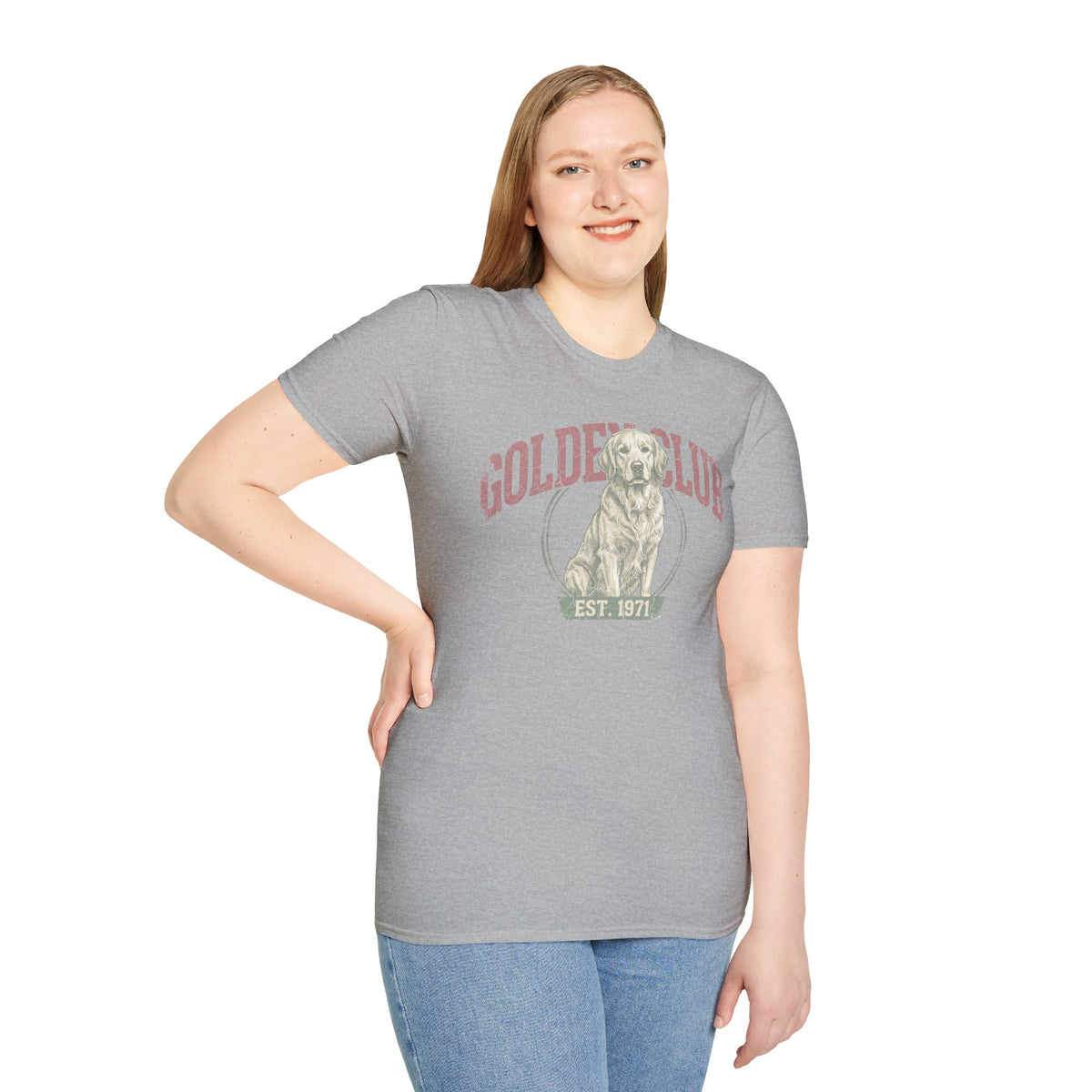 Golden Club T‑Shirt — Vintage Labrador Graphic Tee (Est. 1971)