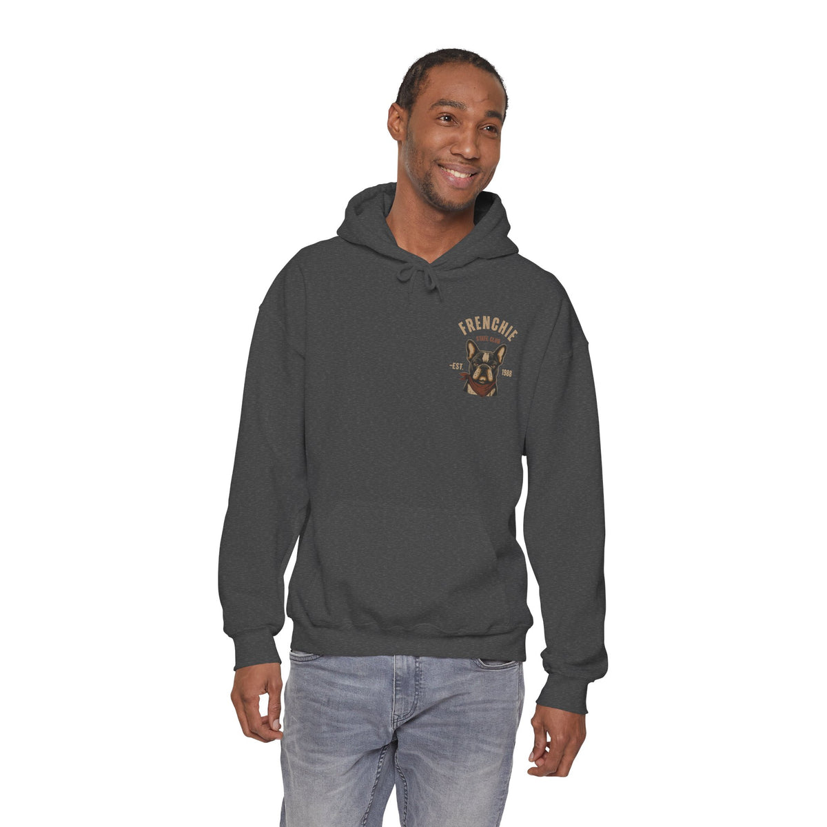 Frenchie Dog Hoodie – "Frenchie Off Duty" Comfort Pullover