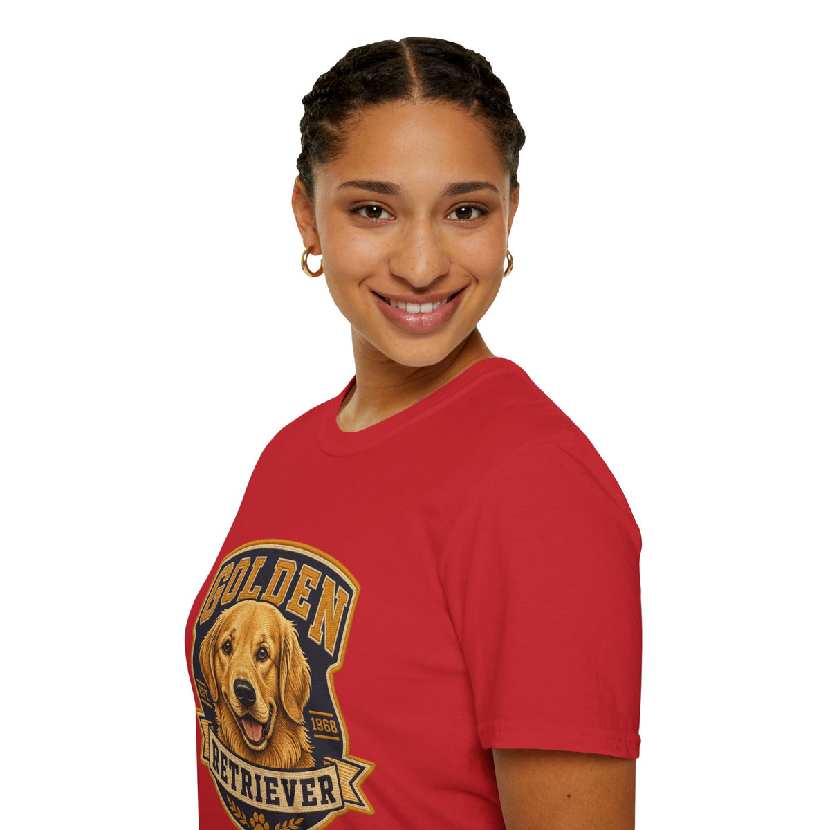 Golden Retriever T-Shirt — Vintage Dog Portrait Tee