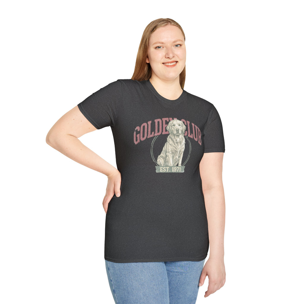 Golden Club T‑Shirt — Vintage Labrador Graphic Tee (Est. 1971)