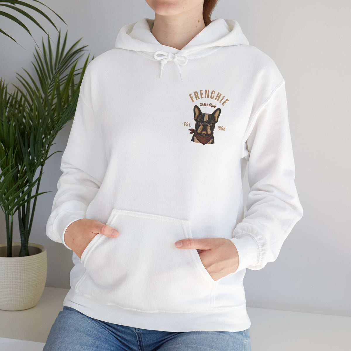 Frenchie Dog Hoodie – "Frenchie Off Duty" Comfort Pullover