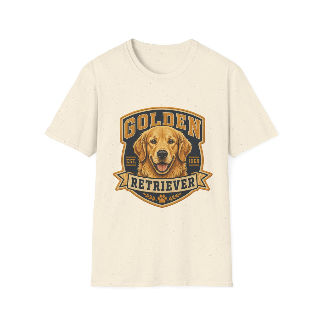 Golden Retriever T-Shirt — Vintage Dog Portrait Tee
