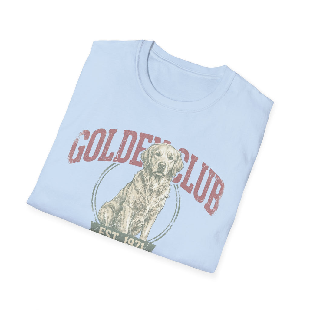 Golden Club T‑Shirt — Vintage Labrador Graphic Tee (Est. 1971)